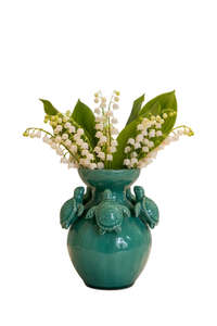 Vase turtles sea green