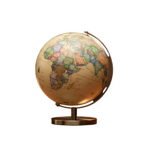 Homewares: Globe on base cream classic