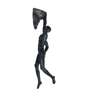 Homewares: Climbing man on rock ledge dark