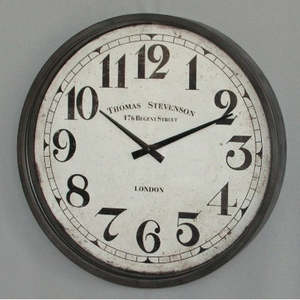 Homewares: Iron black clock