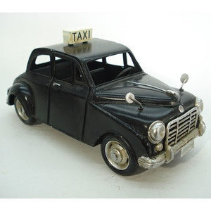 Transport Ornaments: Black taxi car ornament