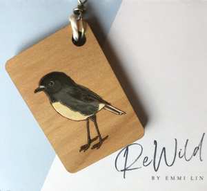 Products: ReWild Wooden Badges - Orokonui Ecosanctuary