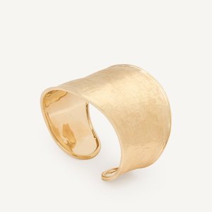 Type Cuff: Marco Bicego Lunaria 18k Gold Cuff Bangle Medium