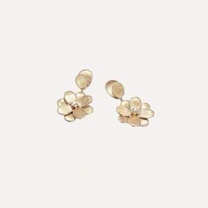 Marco Bicego Petali 18k Gold Diamond Earrings 1 Drop