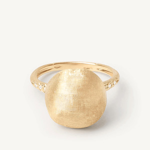Marco Bicego Africa 18k Gold Diamond Round Ring