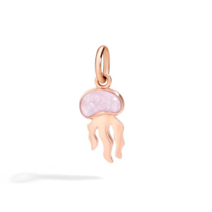Dodo Animals: DoDo Charm JELLYFISH Lilac Pearl Enamel & 9kt Rose Gold