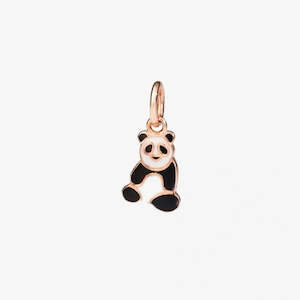 Dodo Animals: DoDo Charm PANDA 9k Rose Gold and Enamel