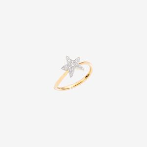 DoDo Ring STAR Yellow Gold with Diamonds - Small