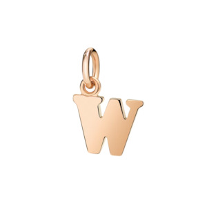 Dodo Letters: DoDo Charm LETTER W Rose Gold