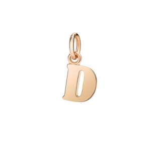 DoDo Charm Letter D Rose Gold