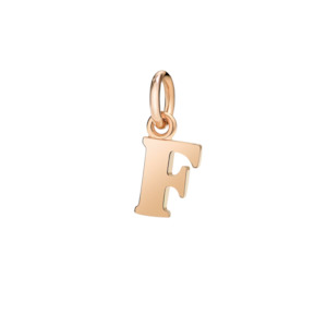 DoDo Charm Letter F Rose Gold