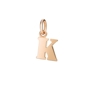 DoDo Charm Letter K Rose Gold