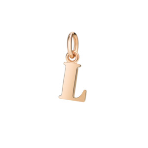 DoDo Charm LETTER L Rose Gold