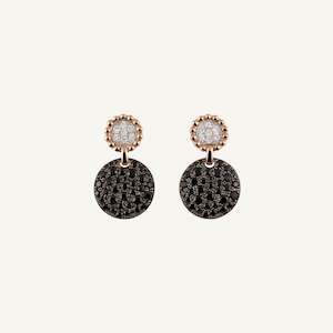 Al Coro Palladio Black Sapphire and Diamond Earrings