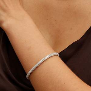 Al Coro Amori Bracelet in 18k White Gold with Diamonds