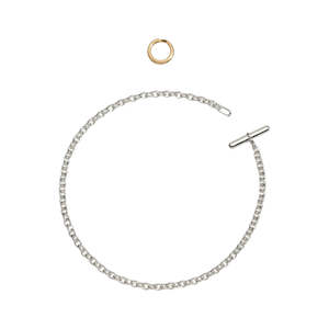 DoDo Bracelet ESSENTIALS Silver with Yellow Gold Brisè Ring