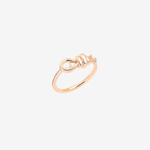 DoDo Ring NODO Rose Gold Ring with Diamond