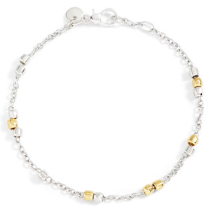 Dodo Granelli: DoDo GRANELLI MINI Yellow Gold & Silver Bracelet