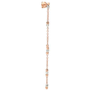 Dodo Granelli: DoDo GRANELLI Mini Granelli Pendant Earrings in Rose Gold and Silver