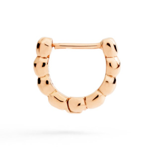 Dodo Granelli: DoDo GRANELLI 9k Rose Gold Hoop Earrings