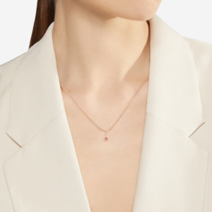 DoDo BOLLICINE Charm Rose Gold & Pink Sapphire