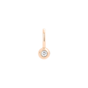 DoDo Charm Rose Gold & White Diamond Bollicine Charm