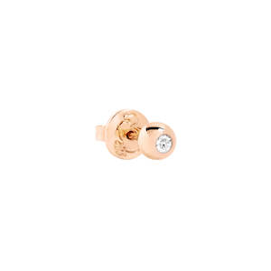 Dodo Bollicine: DoDo Diamond Stud Earrings in Rose Gold