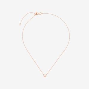 Dodo Bollicine: DoDo Necklace BOLLICINE 9k Rose Gold with White Diamond