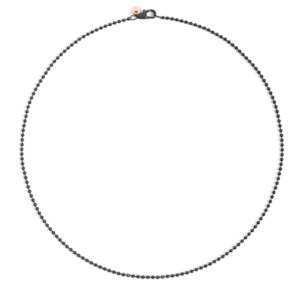 Dodo Bollicine: DoDo Necklace BOLLICINE Steel and Black PVD