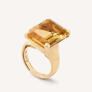Marco Bicego Jaipur Yellow Quartz Cocktail Ring