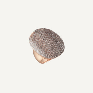 Al Coro Dolce Vita Diamond Ring in 18k Rose Gold