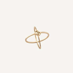 Gucci Fine Rings: Gucci GG Running Cross Ring in 18k Rose Gold