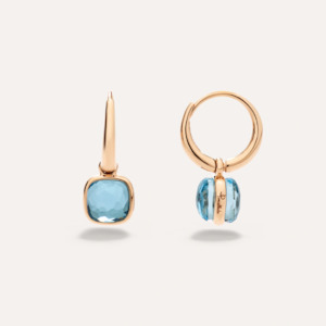 Pomellato Nudo Mini Earrings in Sky Blue Topaz