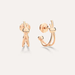 Pomellato Together Crossover Earrings in 18k Gold