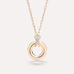 Pomellato Necklaces: Pomellato Iconica Diamond Necklace and Pendant in 18k Gold