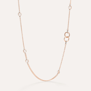Pomellato Necklaces: Pomellato Nudo Necklace Mother of Pearl and White Topaz