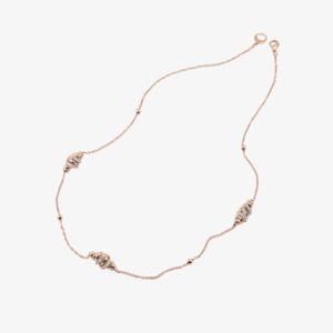 Al Coro Serenata Diamond Necklace in 18k Rose Gold