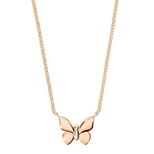 Dodo Necklaces: DoDo Necklace Butterfly 9k Rose Gold