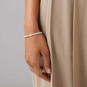 Marco Bicego Masai 18k White Gold Pavè Diamond Bracelet 3 Stations