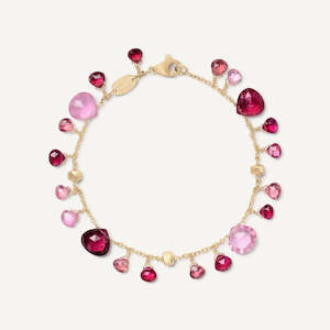 Marco Bicego Paradise Pink Tourmaline Gemstone Bracelet in 18k Gold