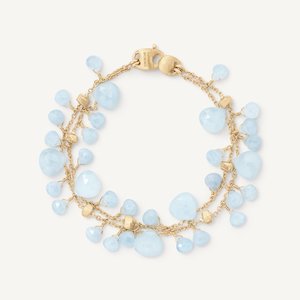 Marco Bicego Bracelets: Marco Bicego Paradise 18k Gold Aquamarine Gemstone Bracelet