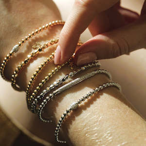 Al Coro Stretchy Bracelet in 18k Yellow Gold