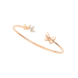 DoDo Bangle Butterfly Diamonds and 9k Rose Gold