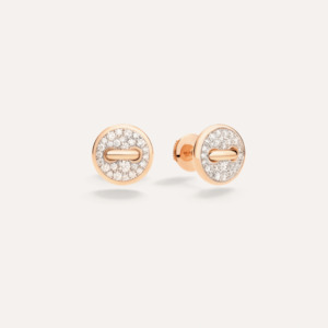 Pomellato Pom Pom Dot Stud Earring with Diamonds