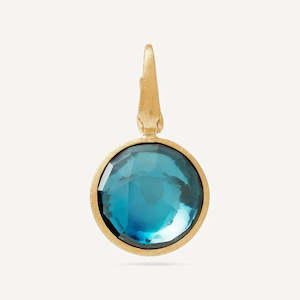 Pendants With Chain: Marco Bicego London Blue Topaz and Yellow Gold Jaipur Pendant