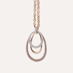 Pendants With Chain: Al Coro Serenata Pendant Diamonds 18k Gold