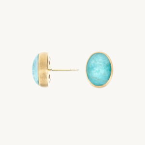 Nanis Muse Amazonite Earrings in Gold (Small)
