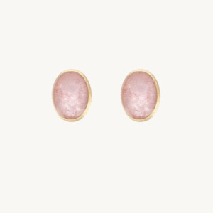Nanis Muse Pink Quartz Earrings in Gold (Small)
