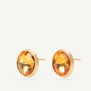 Marco Bicego Jaipur 18k Gold Citrine Quartz Earrings - Large