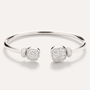 Pomellato Nudo White Gold and Diamond Bangle